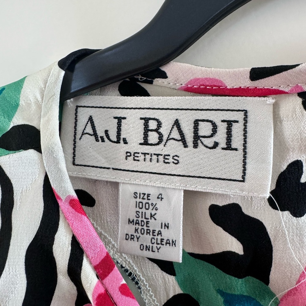 Vintage A.J. BARI Floral and Animal Print Dress - Picture 13 of 15
